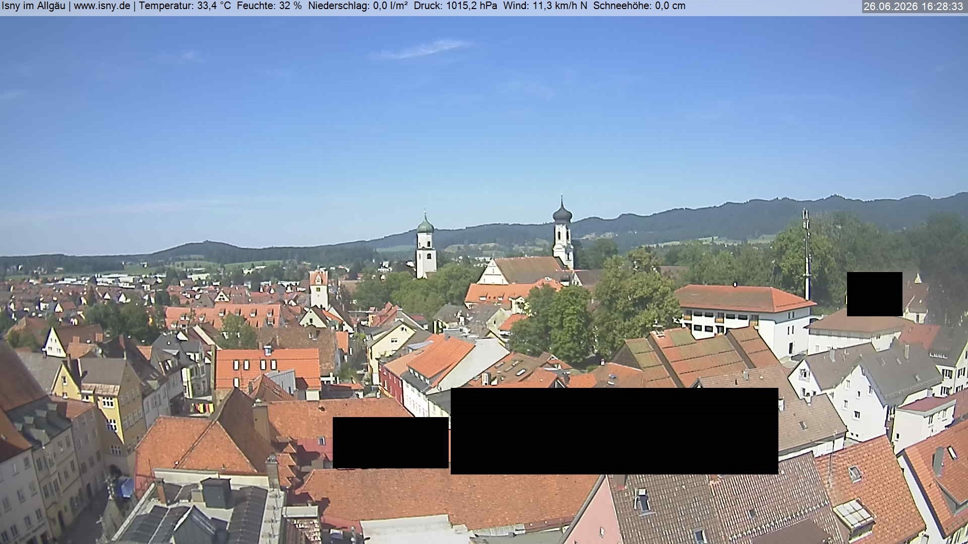 Archiv Foto Webcam Isny im Allgäu