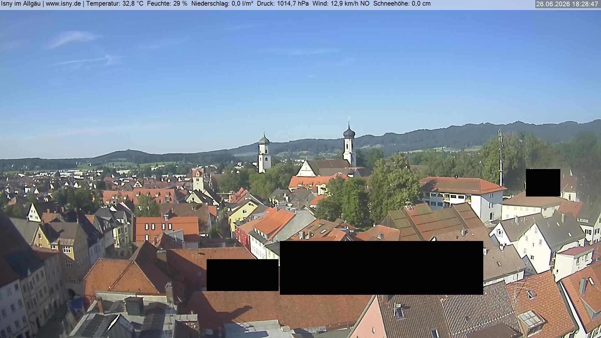 Archiv Foto Webcam Isny im Allgäu