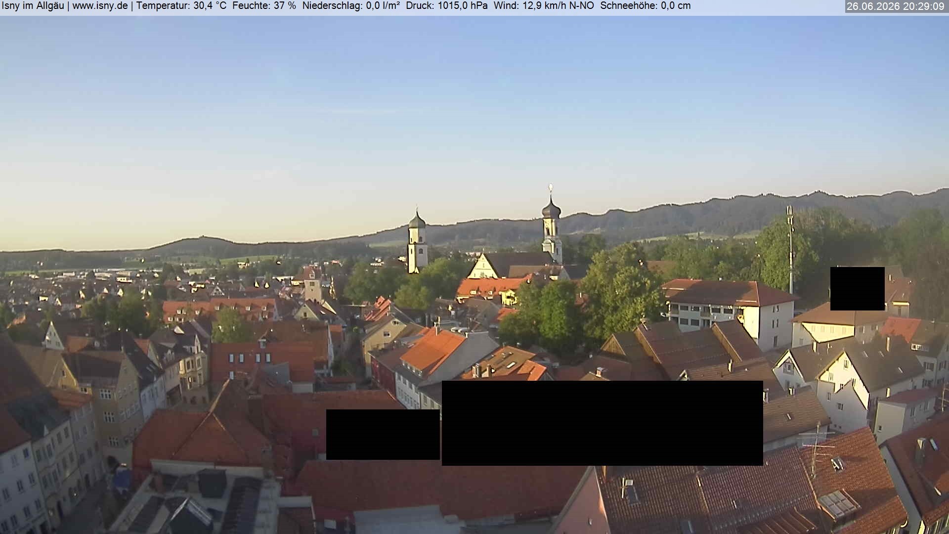 Archiv Foto Webcam Isny im Allgäu