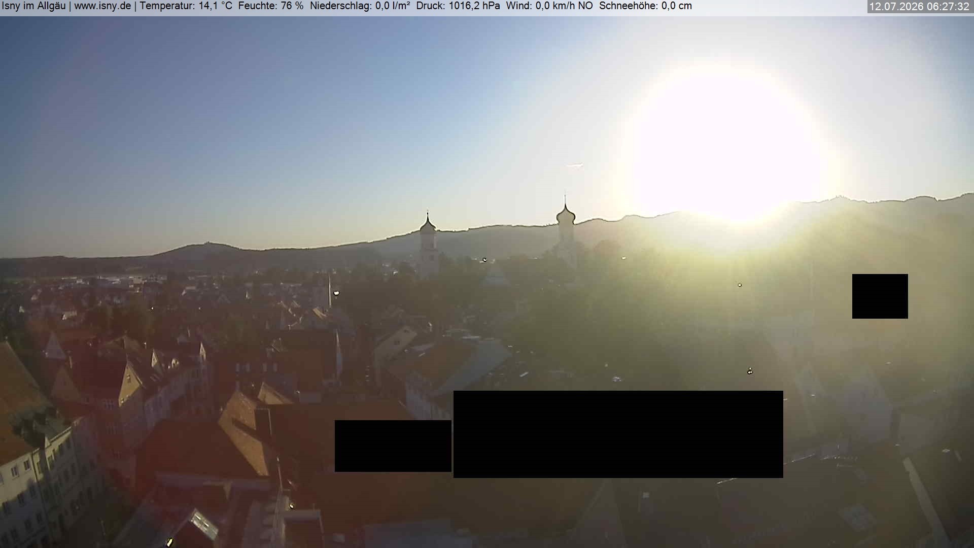 Archived image Webcam Health resort Isny