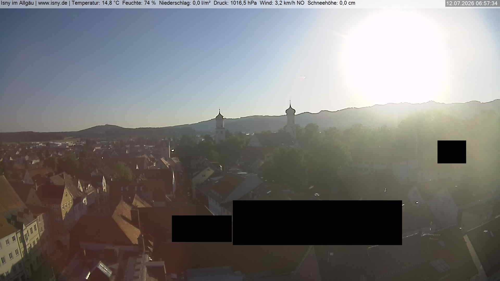 Archived image Webcam Health resort Isny