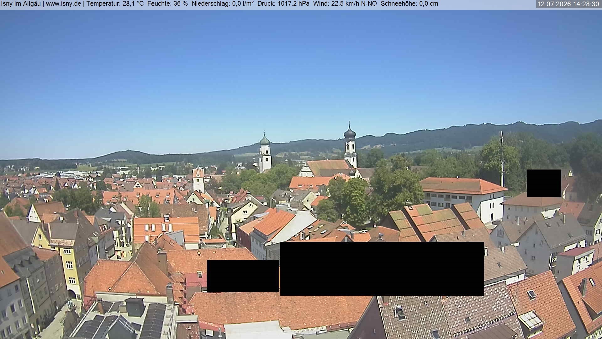 Archived image Webcam Health resort Isny