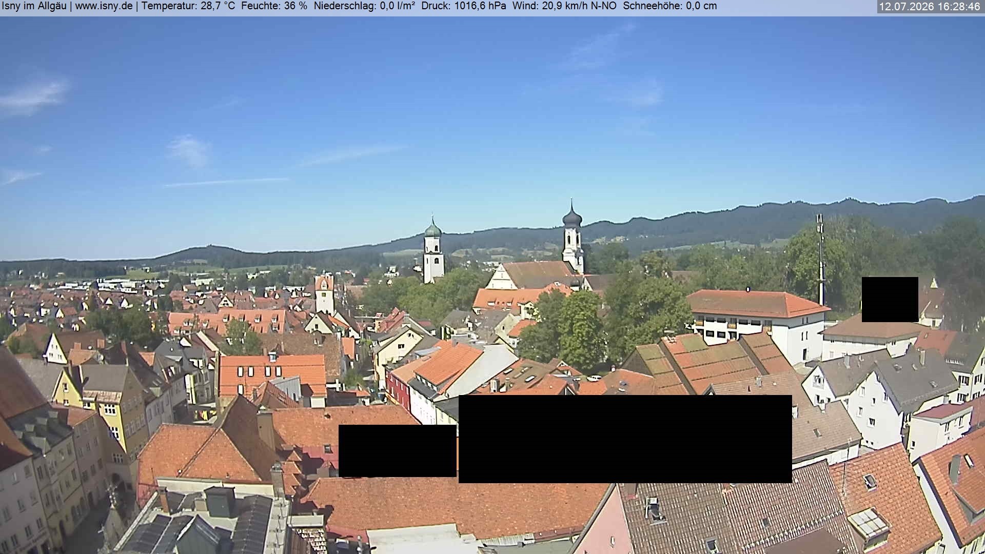 Archived image Webcam Health resort Isny