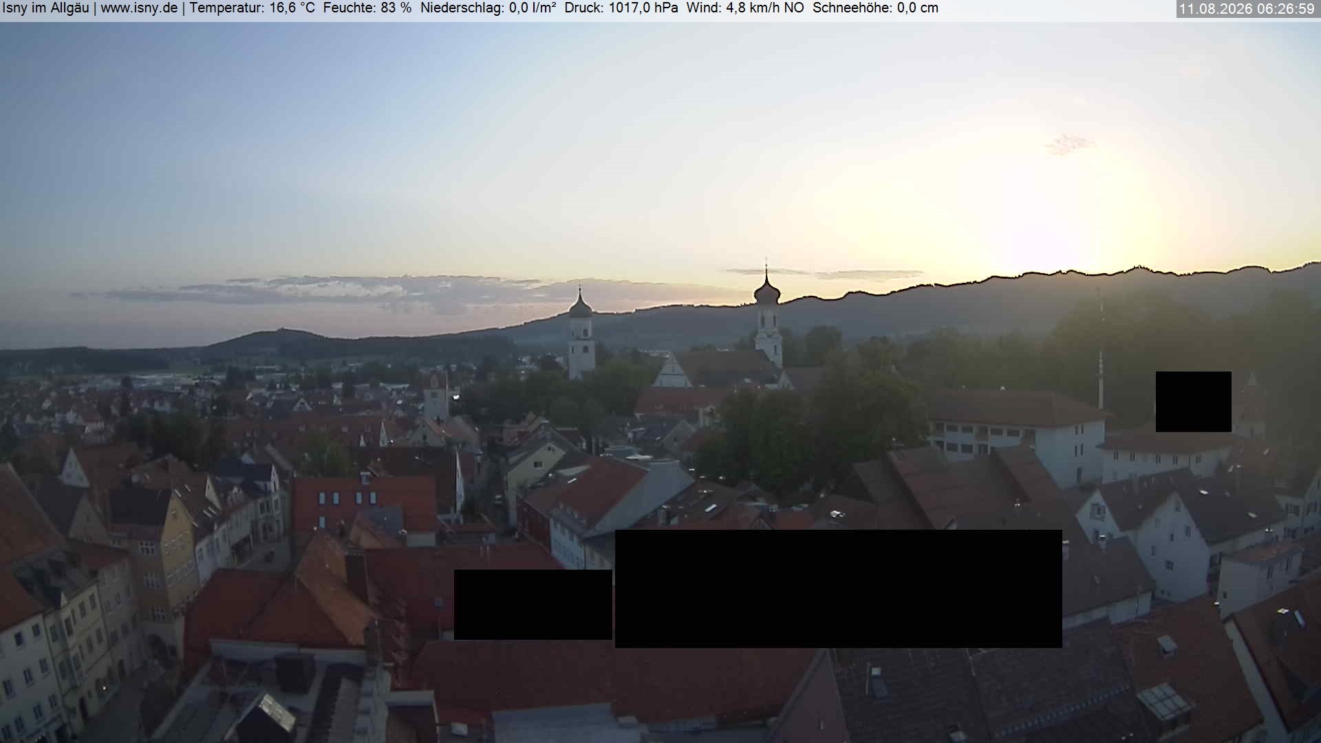 Archiv Foto Webcam Isny im Allgäu