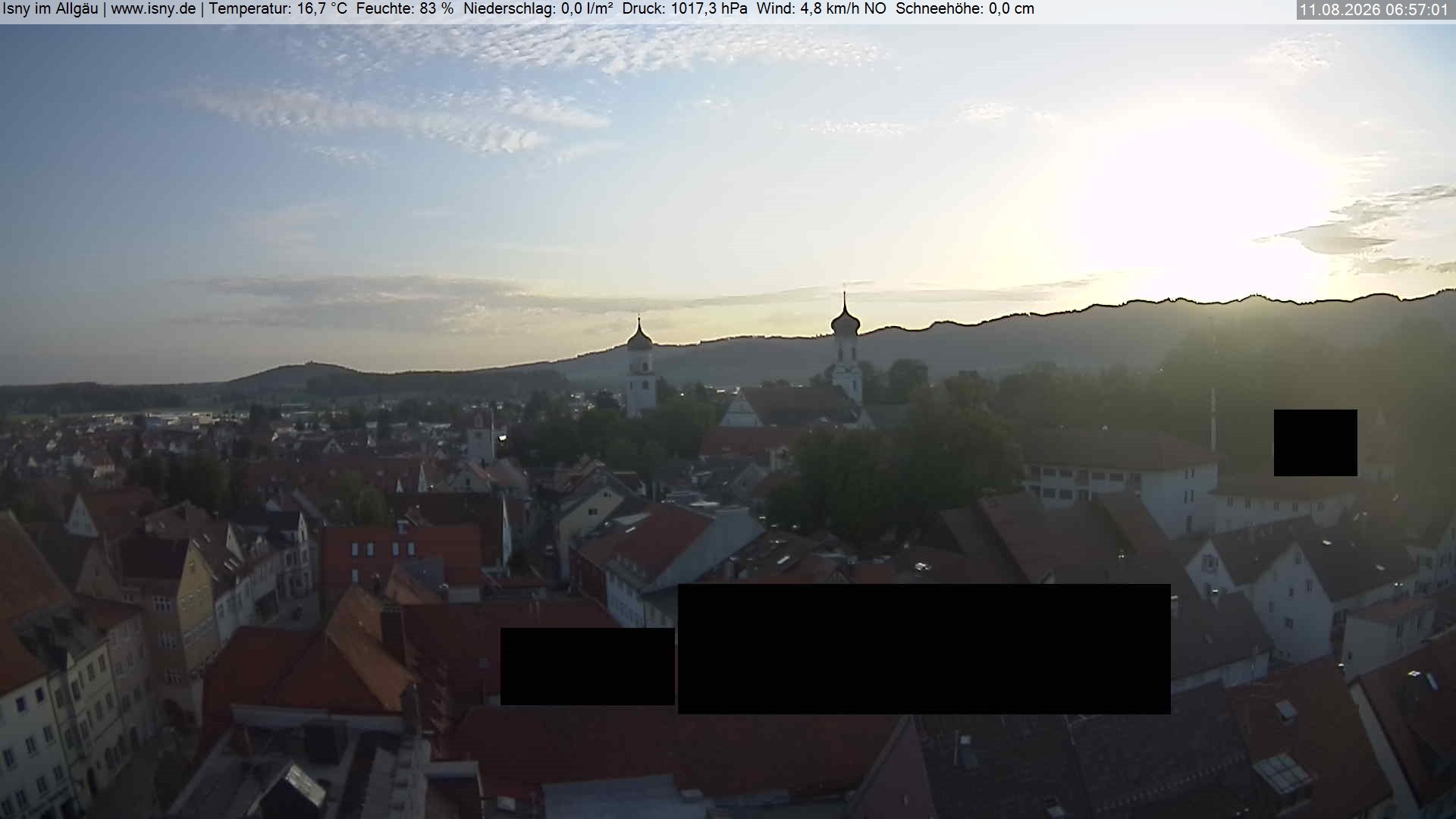 Archiv Foto Webcam Isny im Allgäu