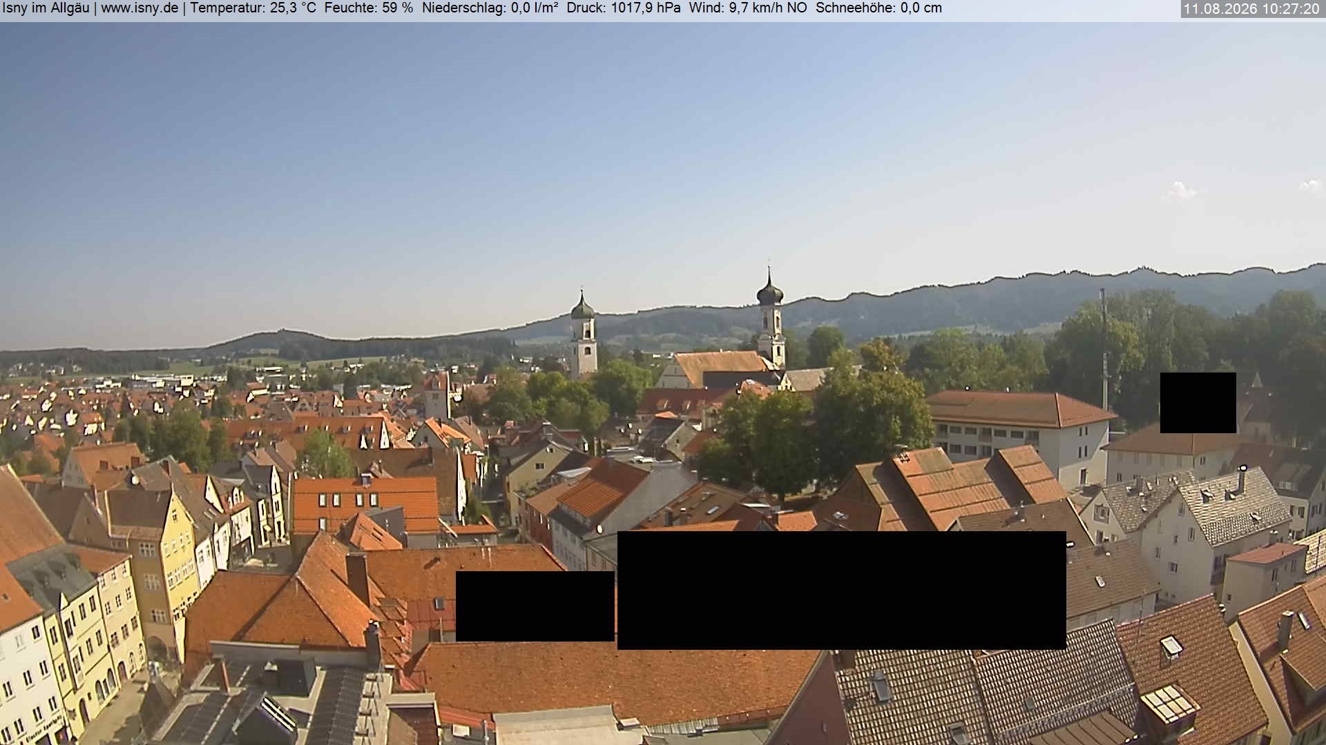 Archiv Foto Webcam Isny im Allgäu