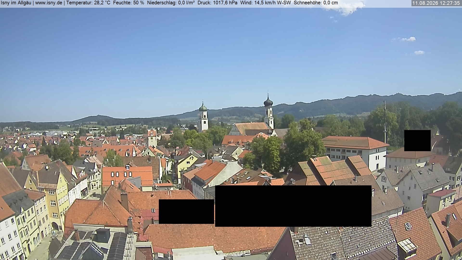 Archiv Foto Webcam Isny im Allgäu