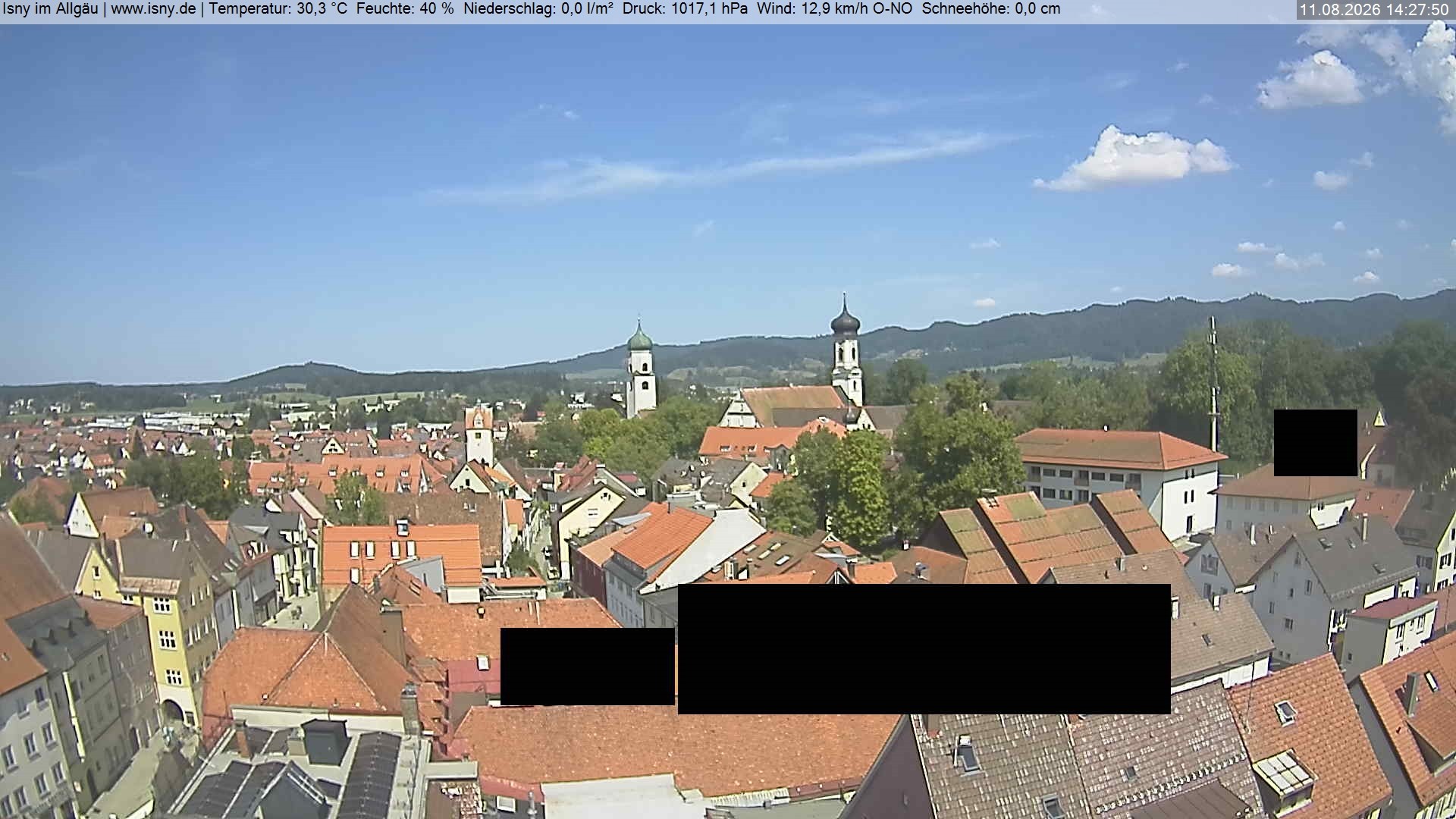 Archiv Foto Webcam Isny im Allgäu
