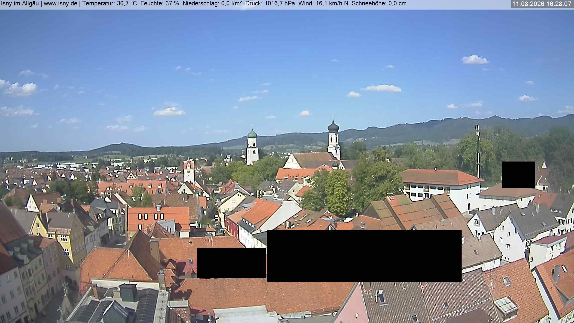 Archiv Foto Webcam Isny im Allgäu