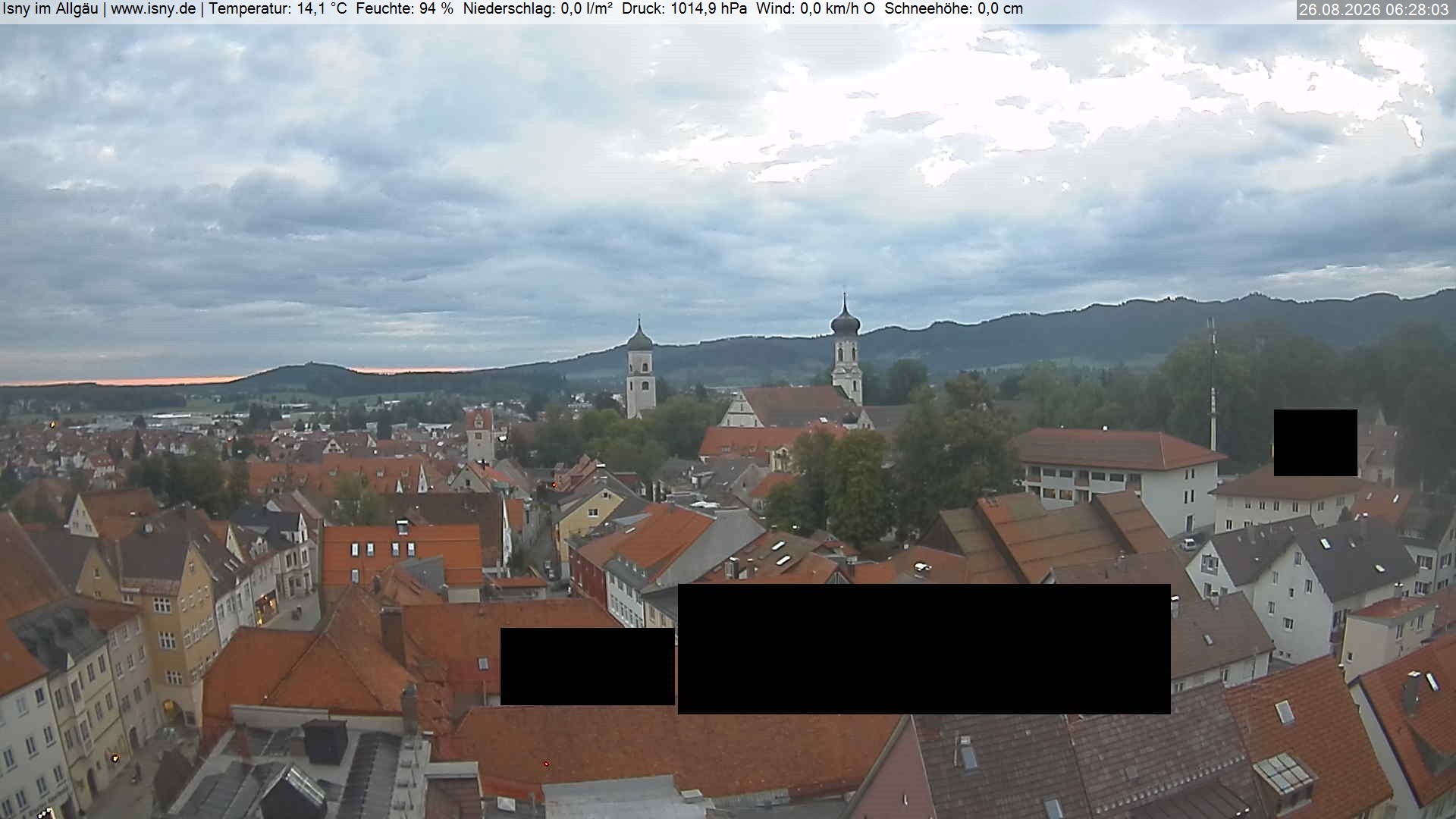 Archiv Foto Webcam Isny im Allgäu