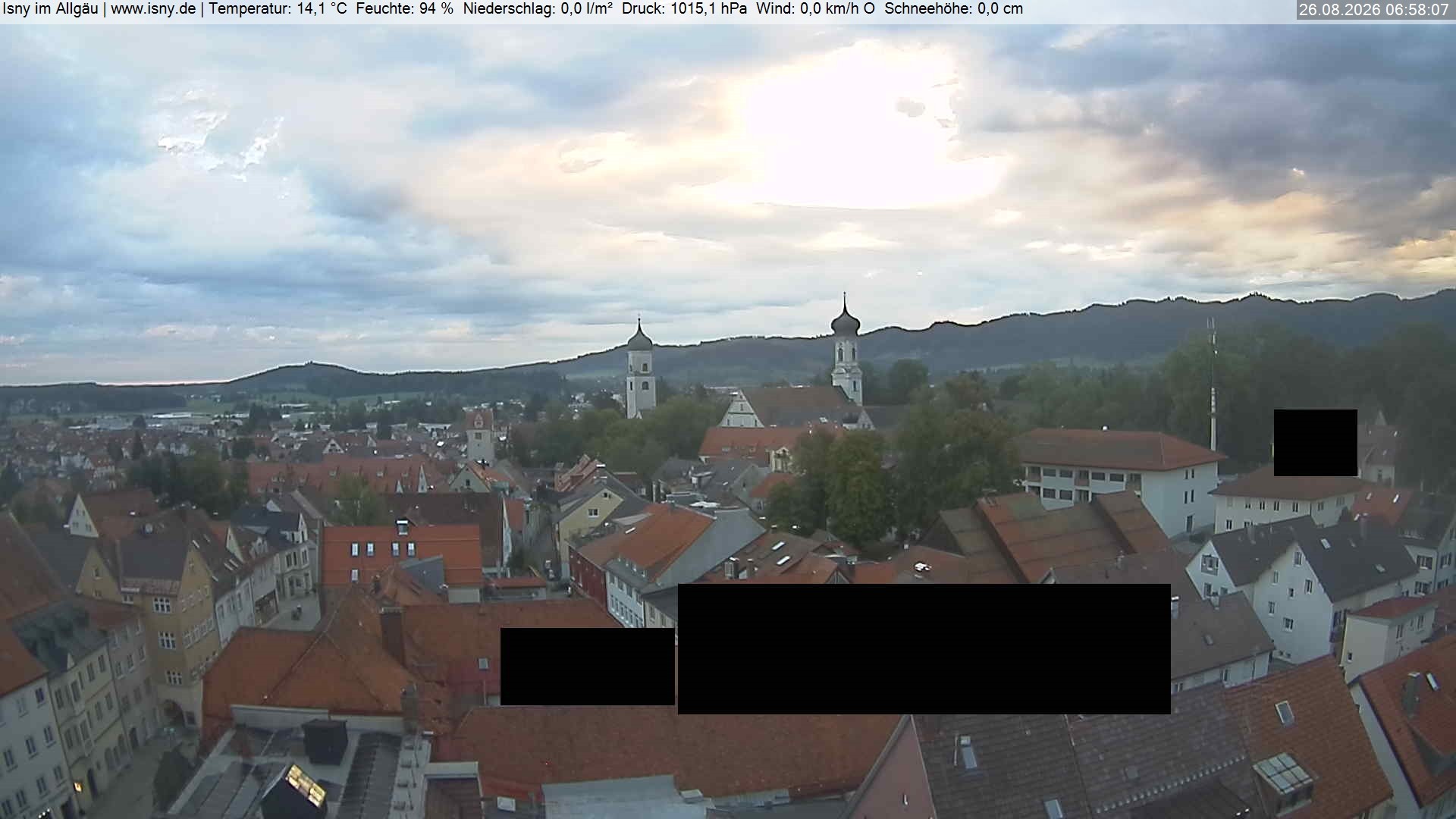 Archiv Foto Webcam Isny im Allgäu