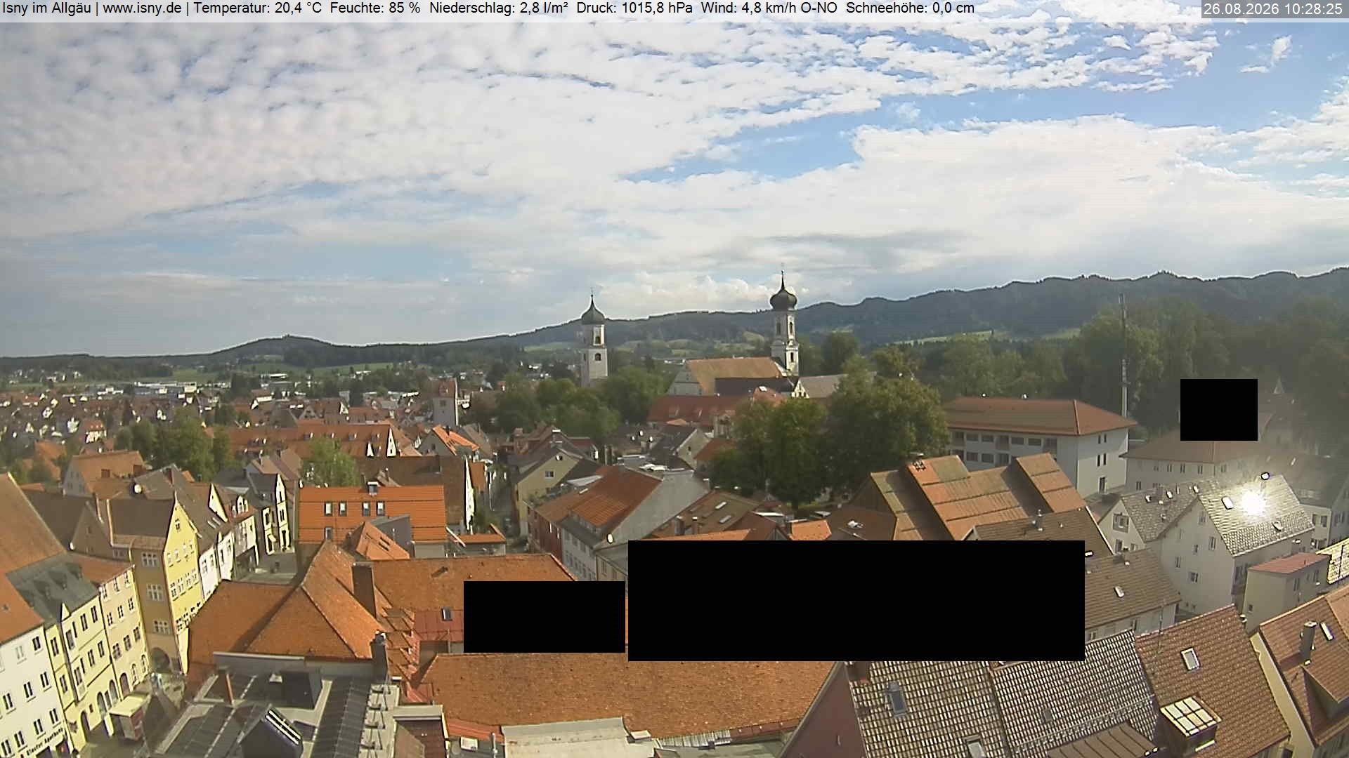 Archiv Foto Webcam Isny im Allgäu