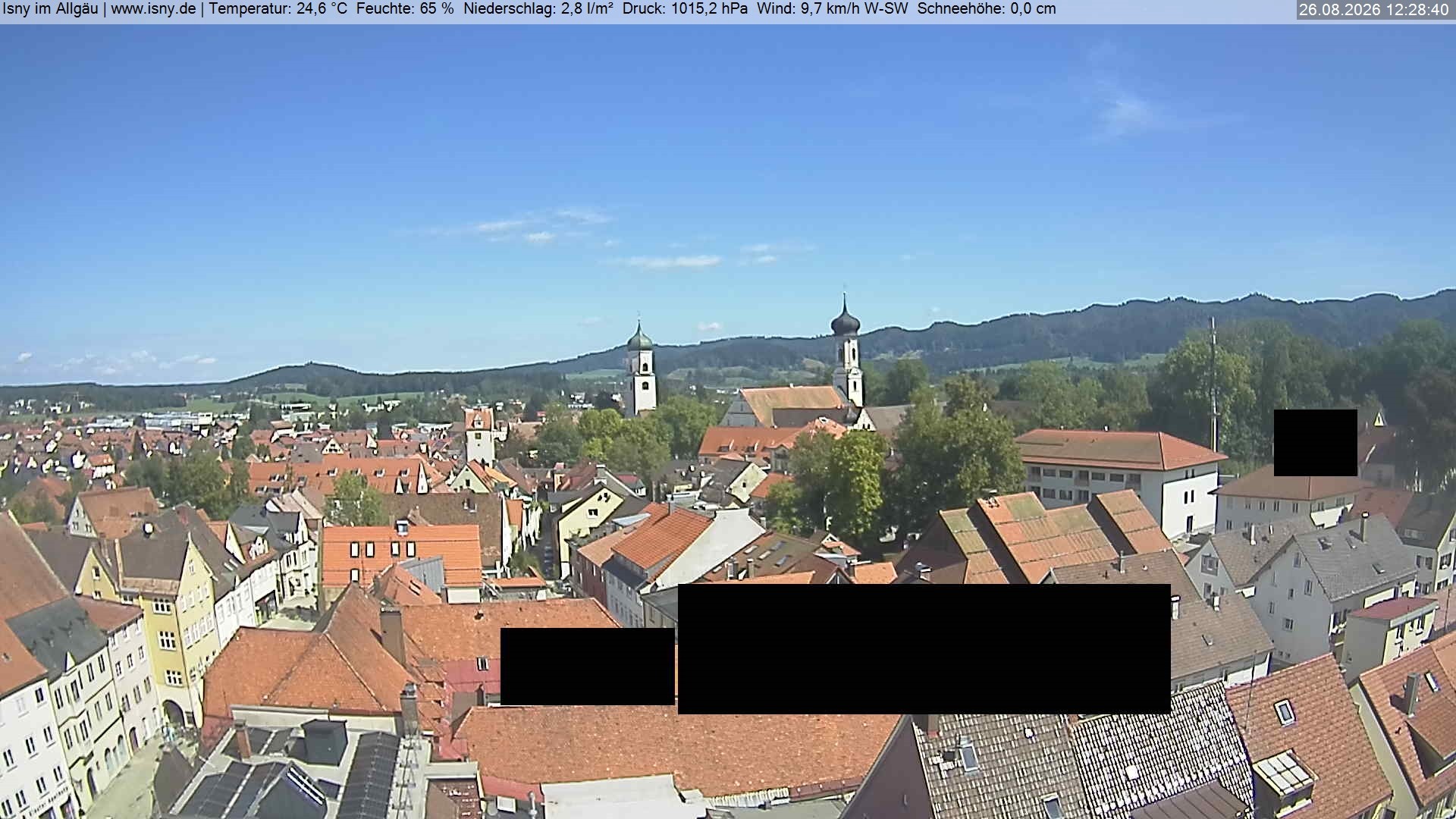 Archiv Foto Webcam Isny im Allgäu