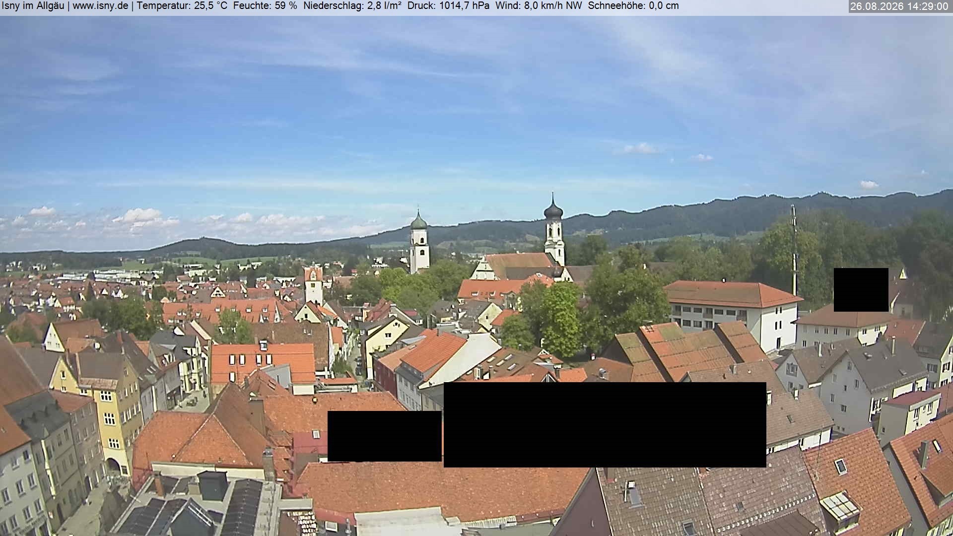 Archiv Foto Webcam Isny im Allgäu