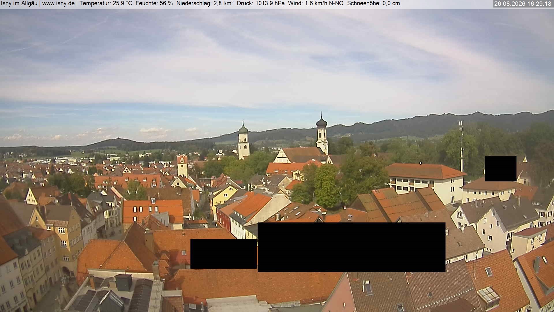 Archiv Foto Webcam Isny im Allgäu