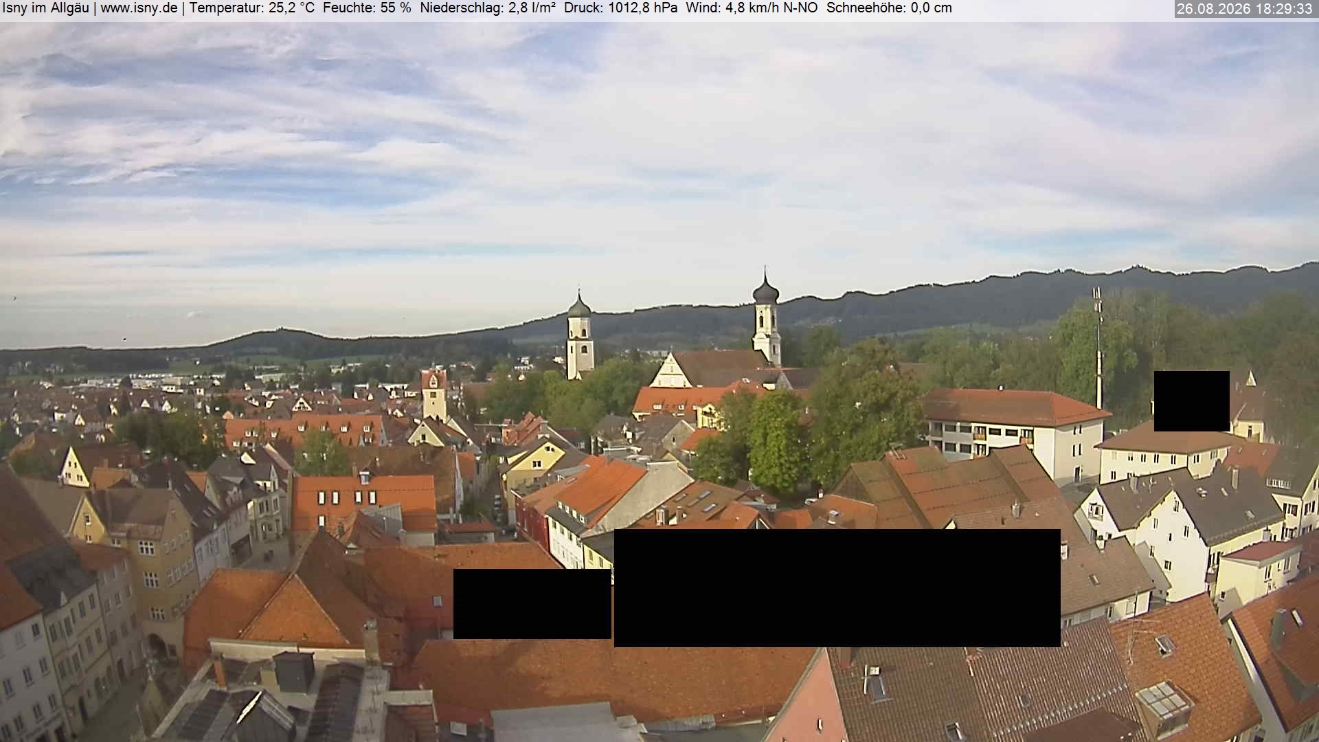 Archiv Foto Webcam Isny im Allgäu