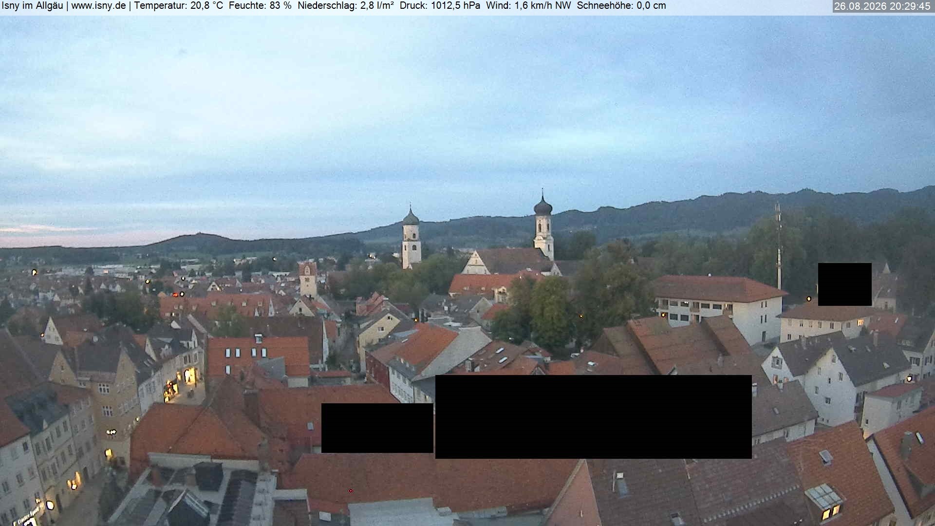 Archiv Foto Webcam Isny im Allgäu