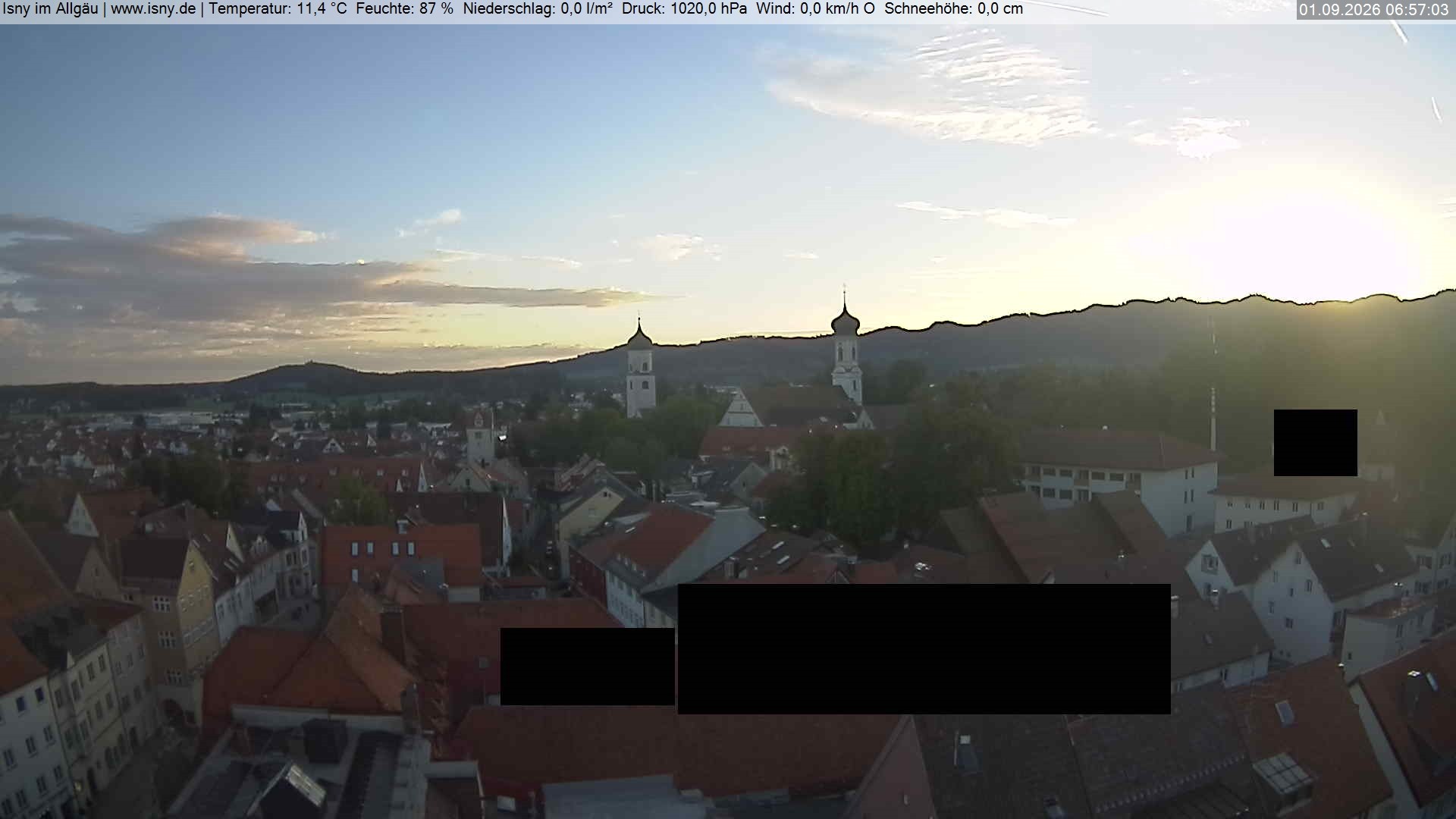 Archiv Foto Webcam Isny im Allgäu