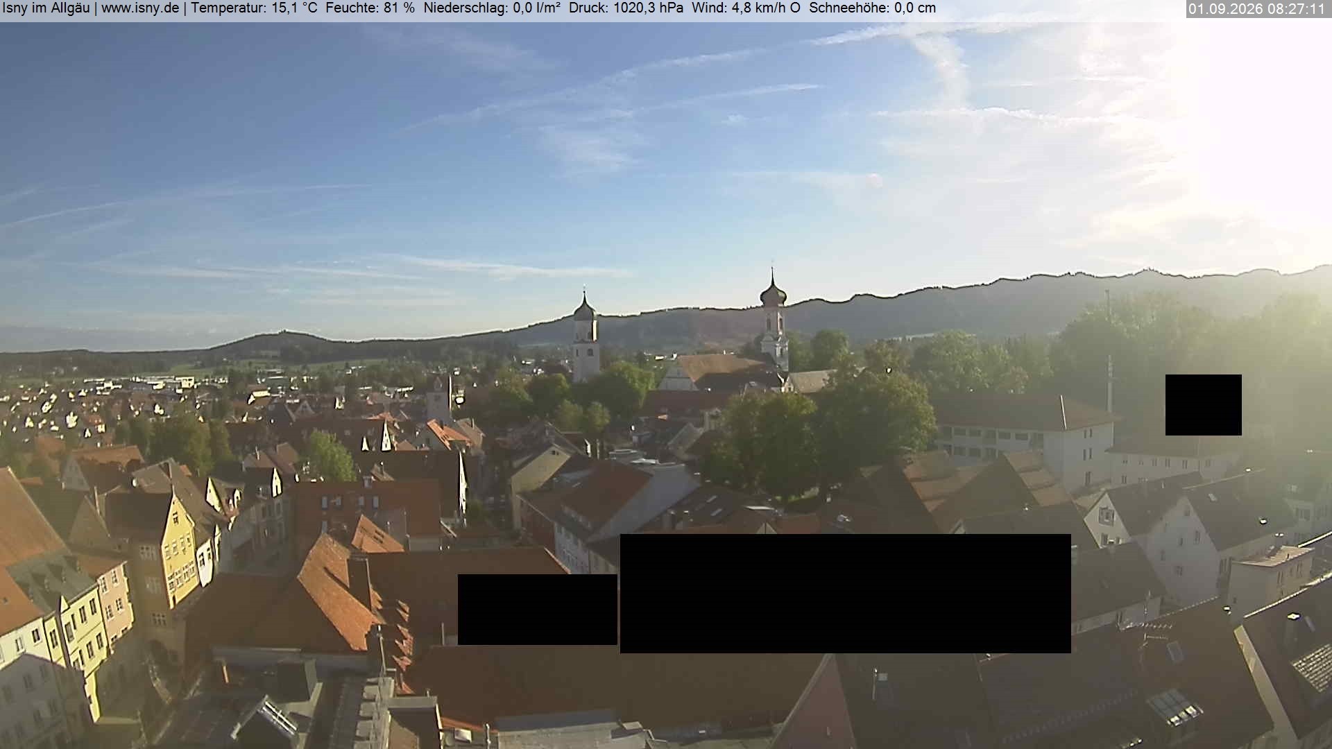 Archiv Foto Webcam Isny im Allgäu