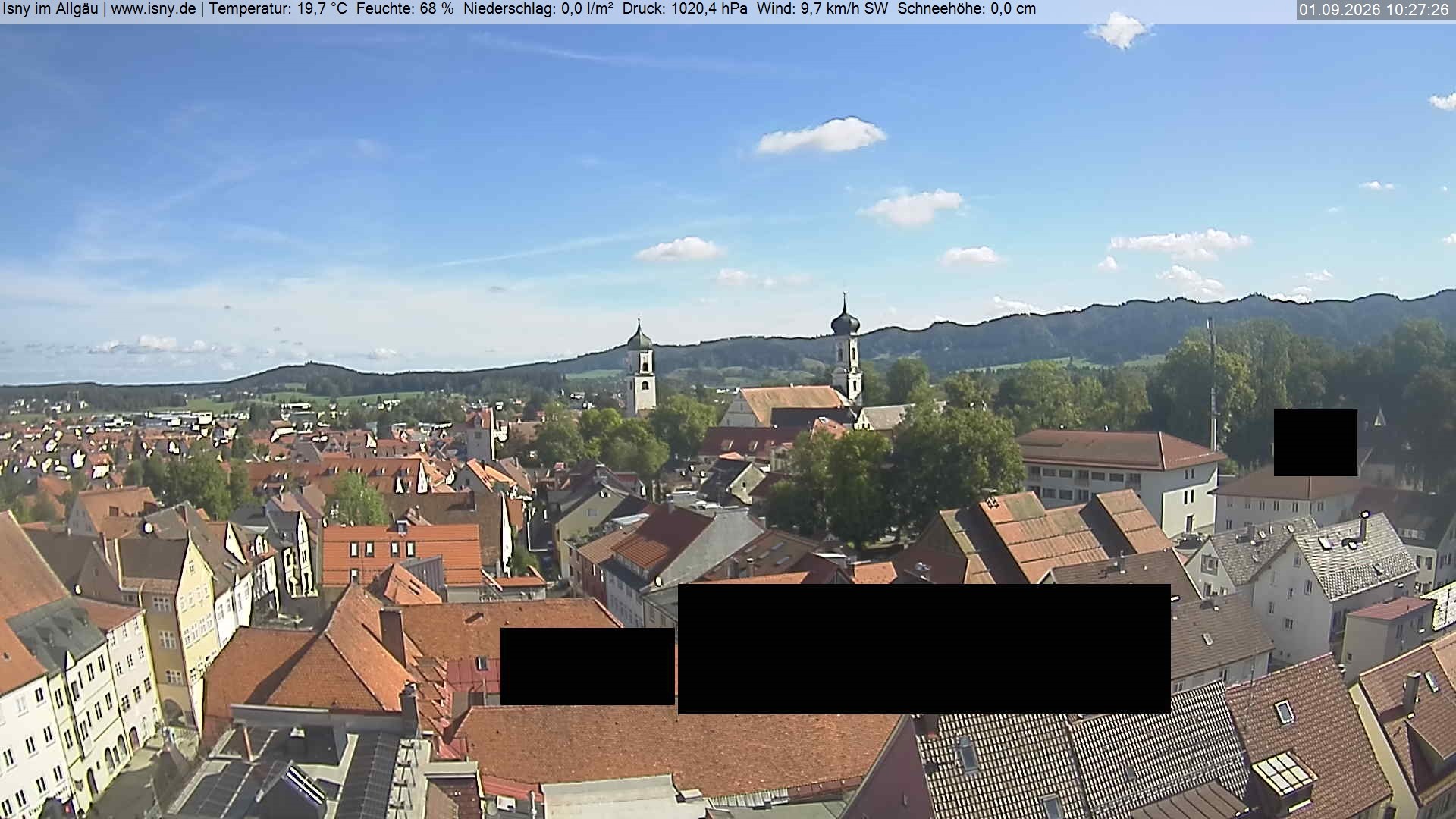 Archiv Foto Webcam Isny im Allgäu