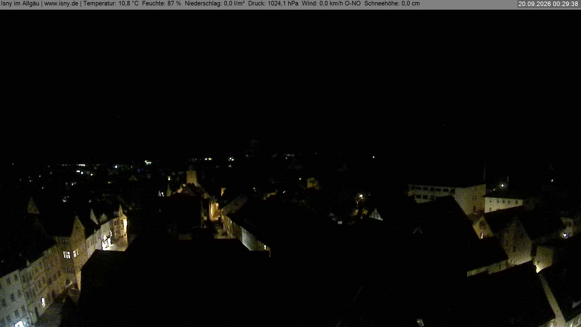 Archiv Foto Webcam Isny im Allgäu
