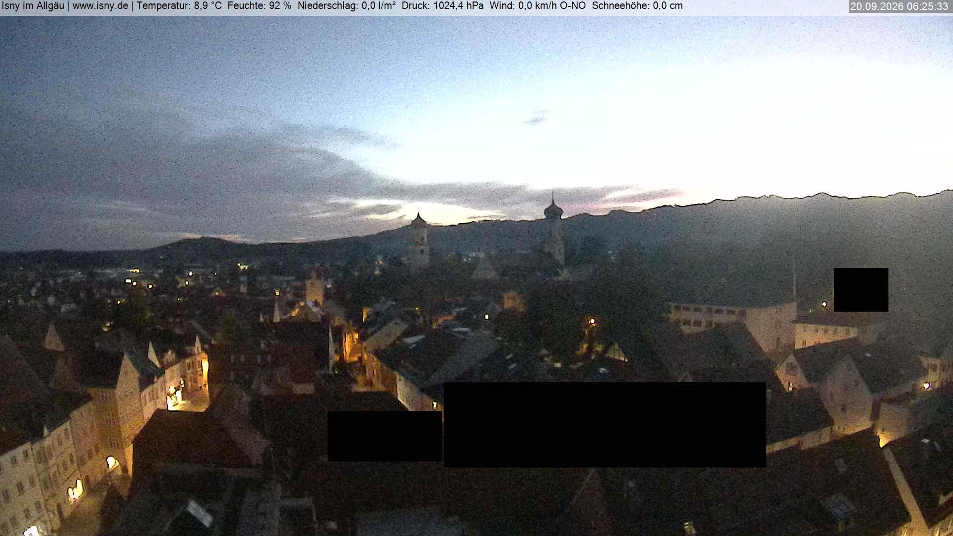 Archiv Foto Webcam Isny im Allgäu