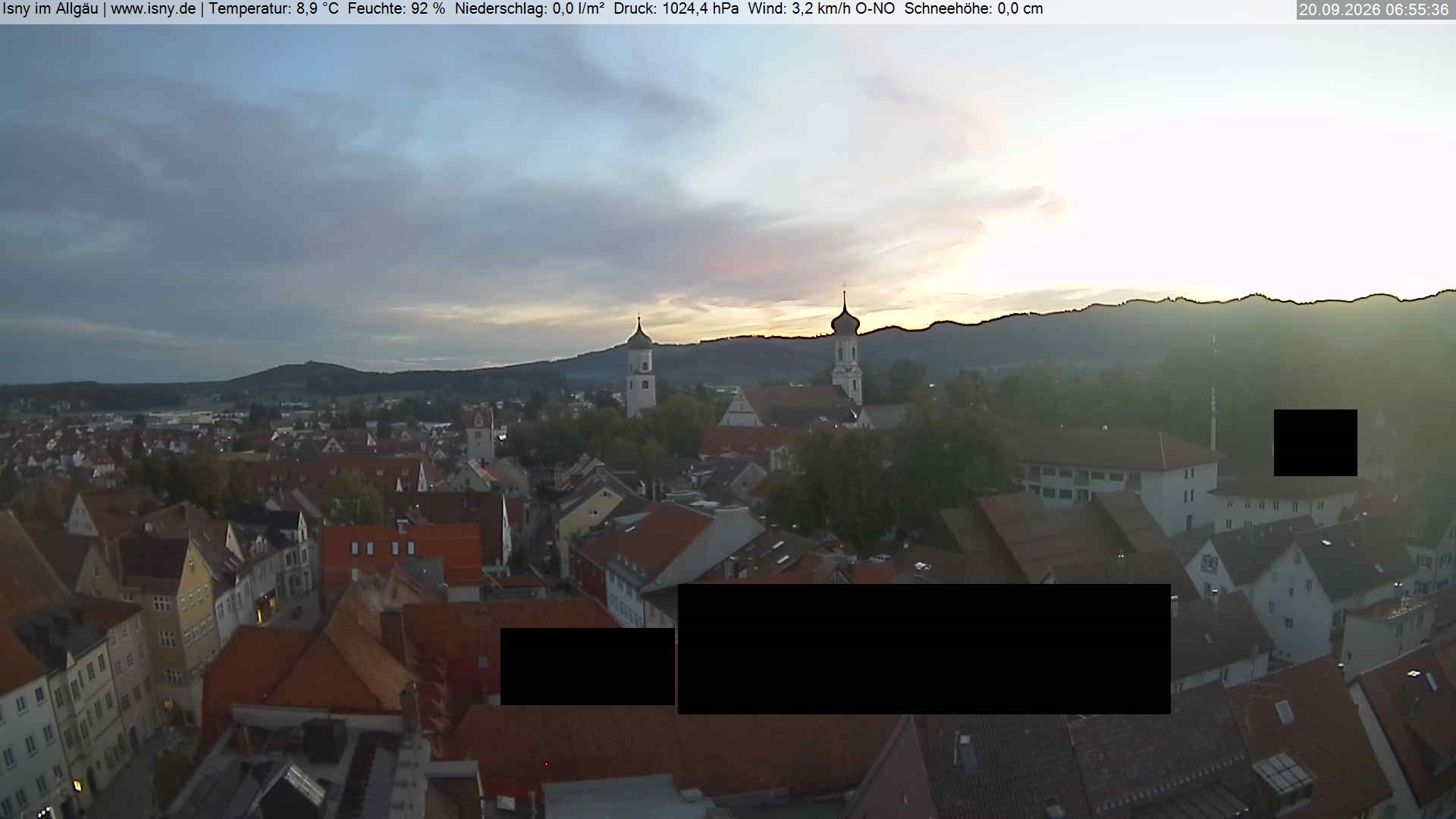 Archived image Webcam Health resort Isny