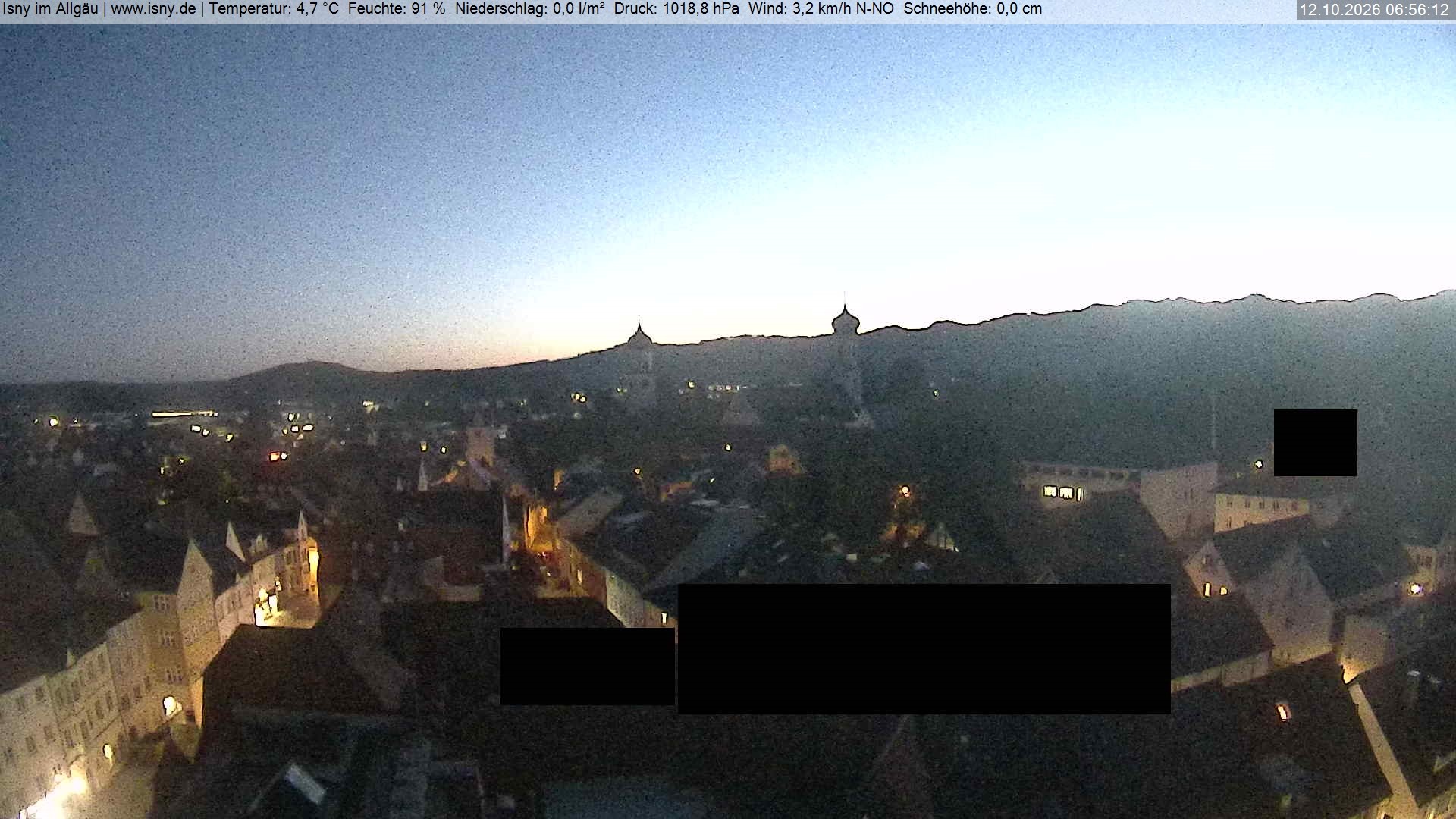 Archiv Foto Webcam Isny im Allgäu