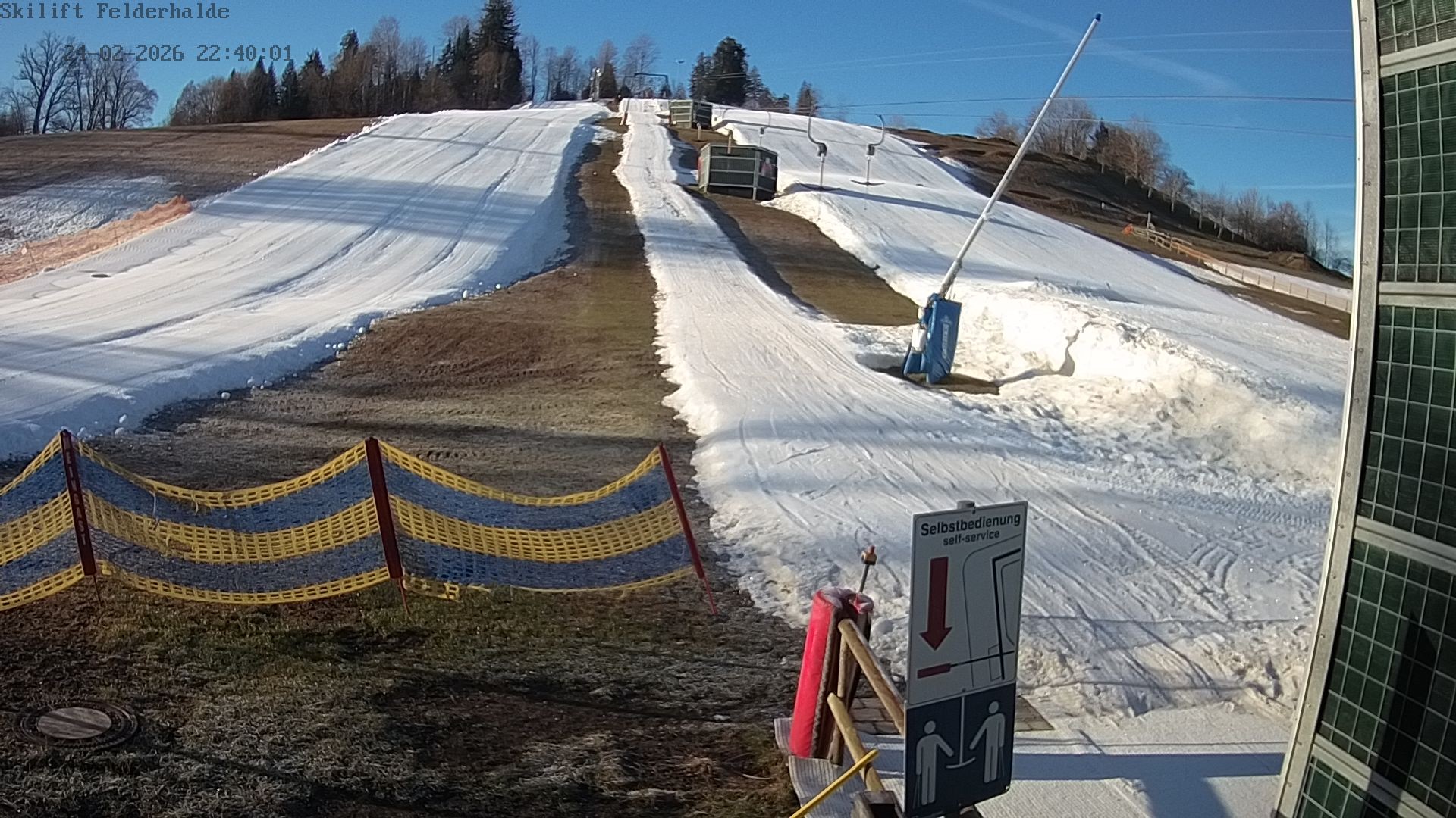 Archived image Webcam Skiing Area, Isny