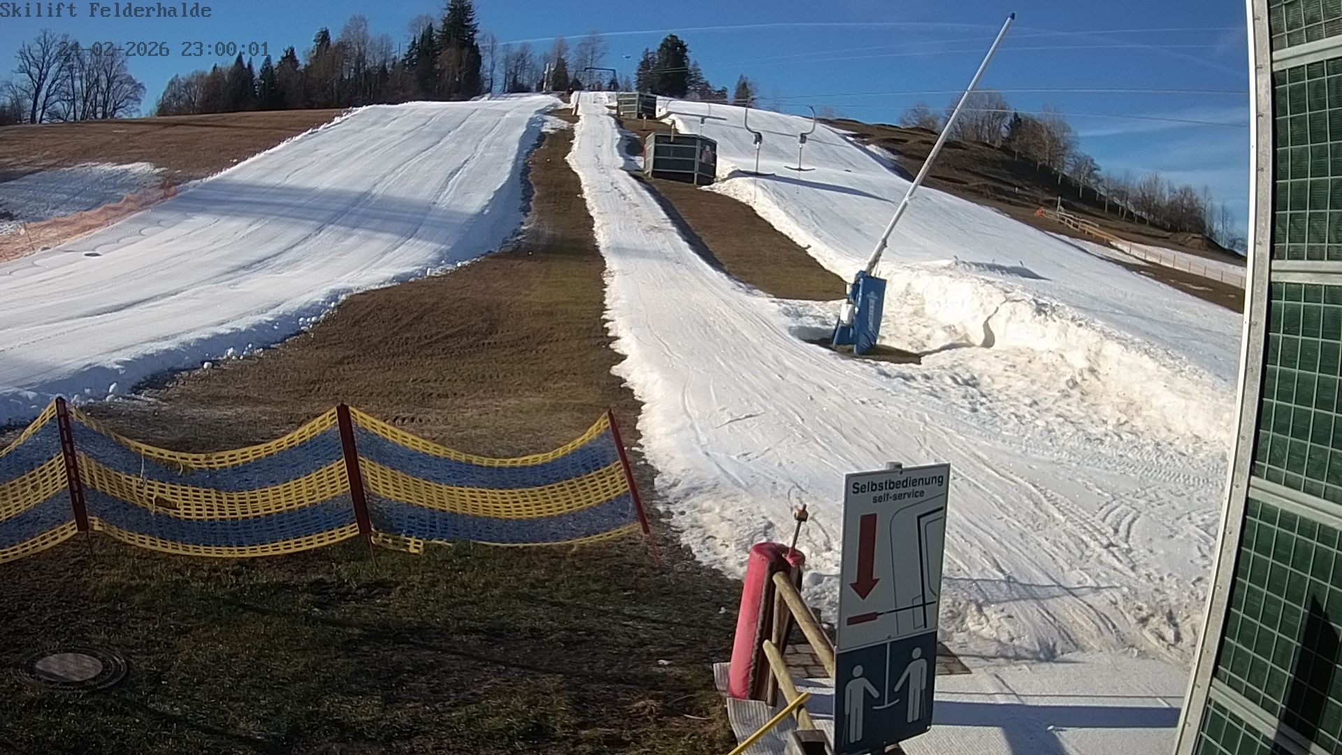 Archived image Webcam Skiing Area, Isny