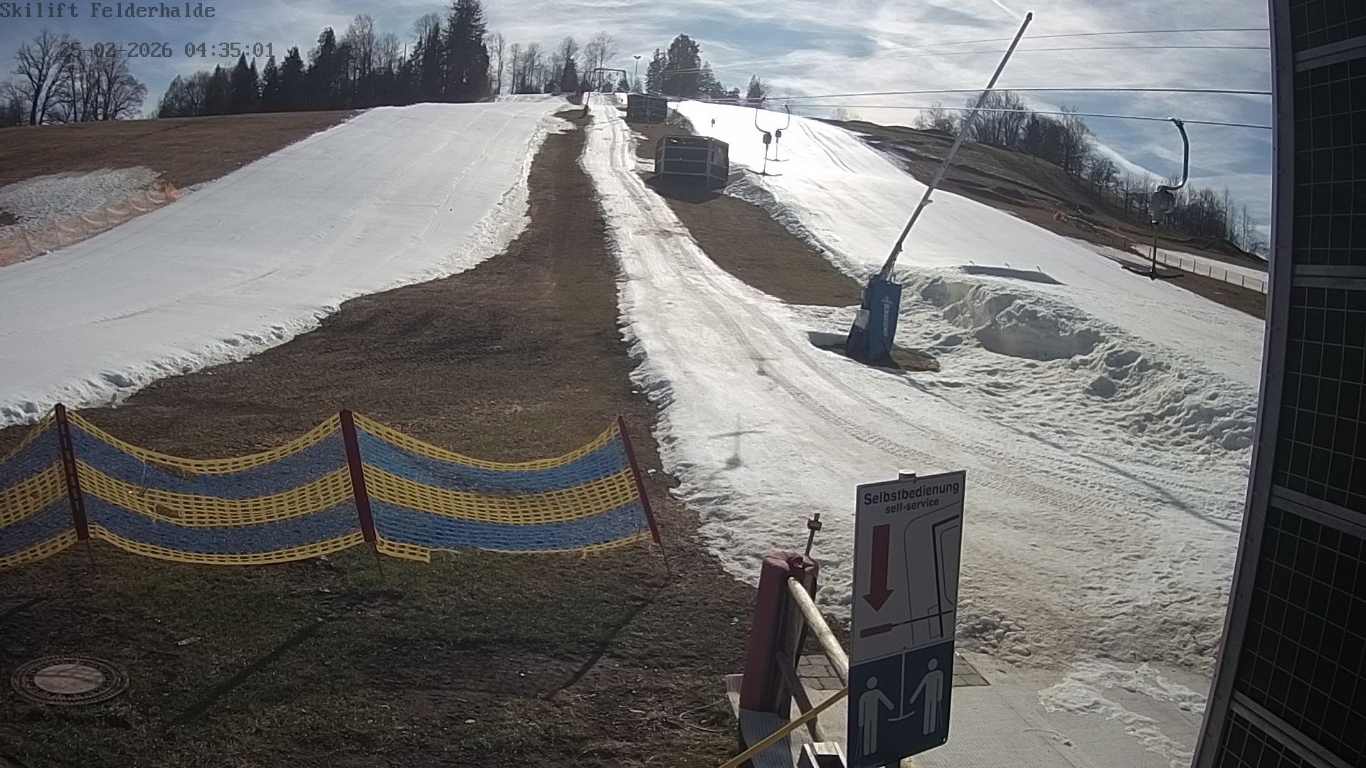 Archived image Webcam Skiing Area, Isny