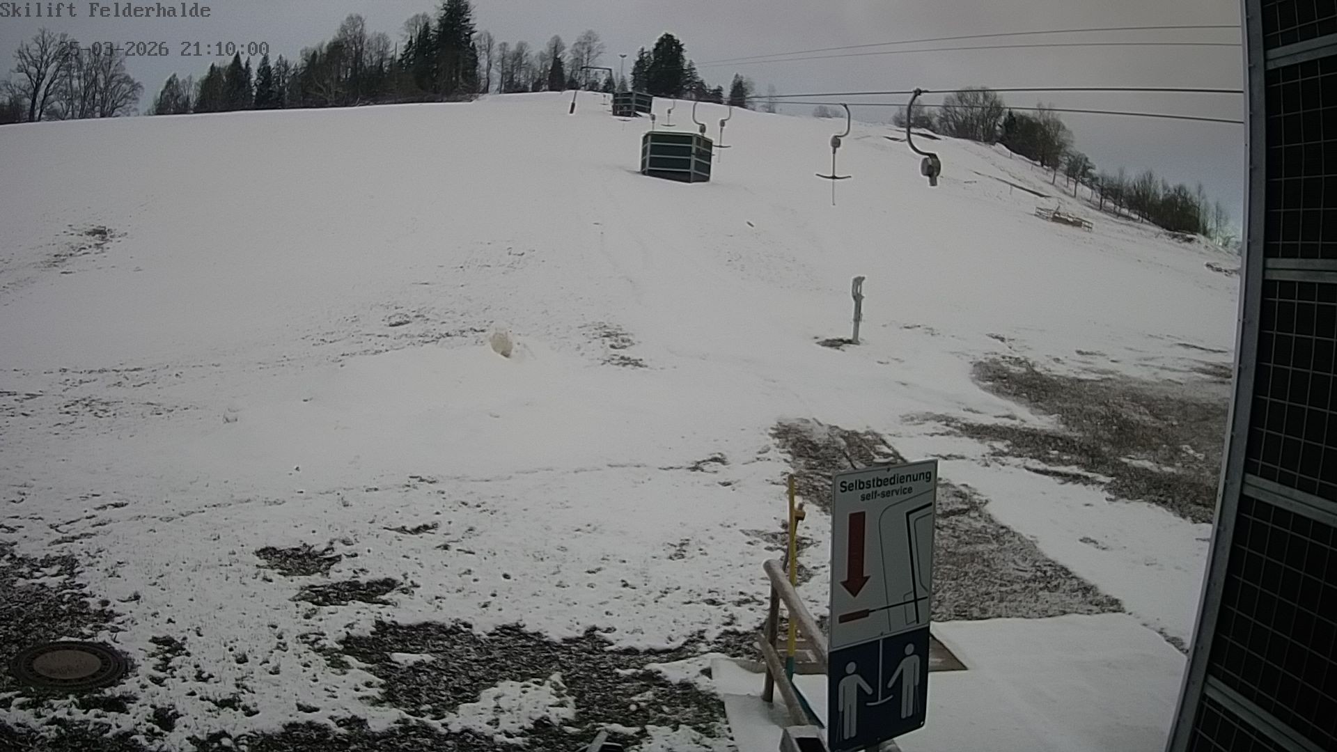 Archived image Webcam Skiing Area, Isny