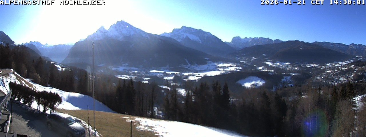 Archiv Foto Webcam Schönau am Königssee: Alpengasthof Hochlenzer