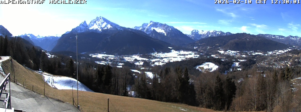 Archiv Foto Webcam Schönau am Königssee: Alpengasthof Hochlenzer