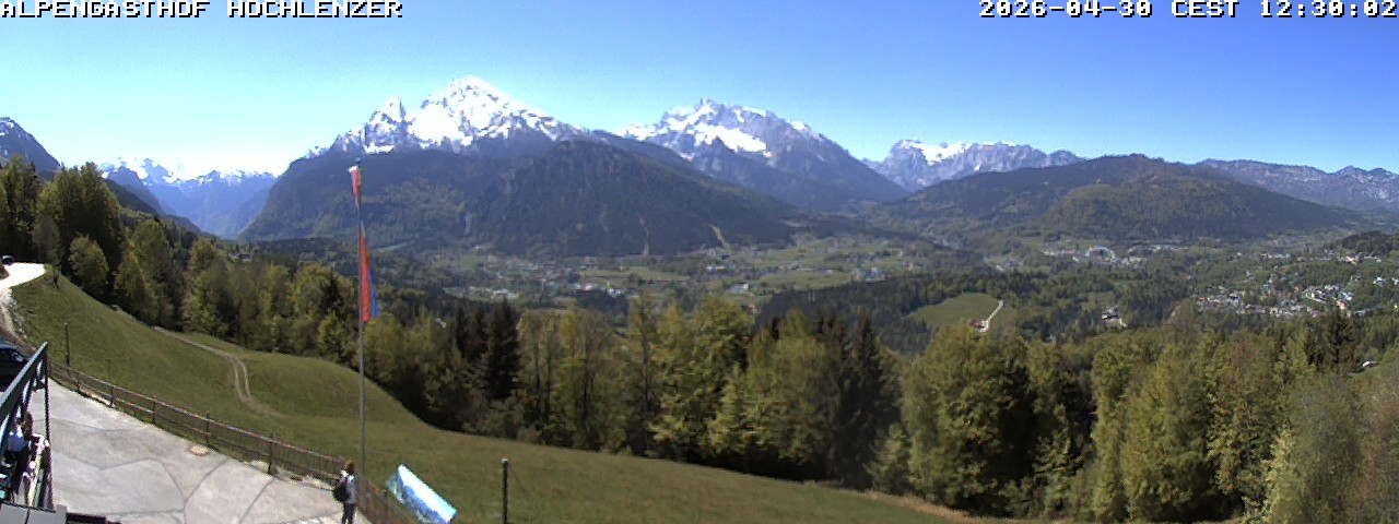 Archiv Foto Webcam Schönau am Königssee: Alpengasthof Hochlenzer