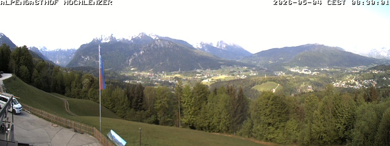 Archived image Webcam Schönau am Königssee - View Mountain Hut Hochlenzer