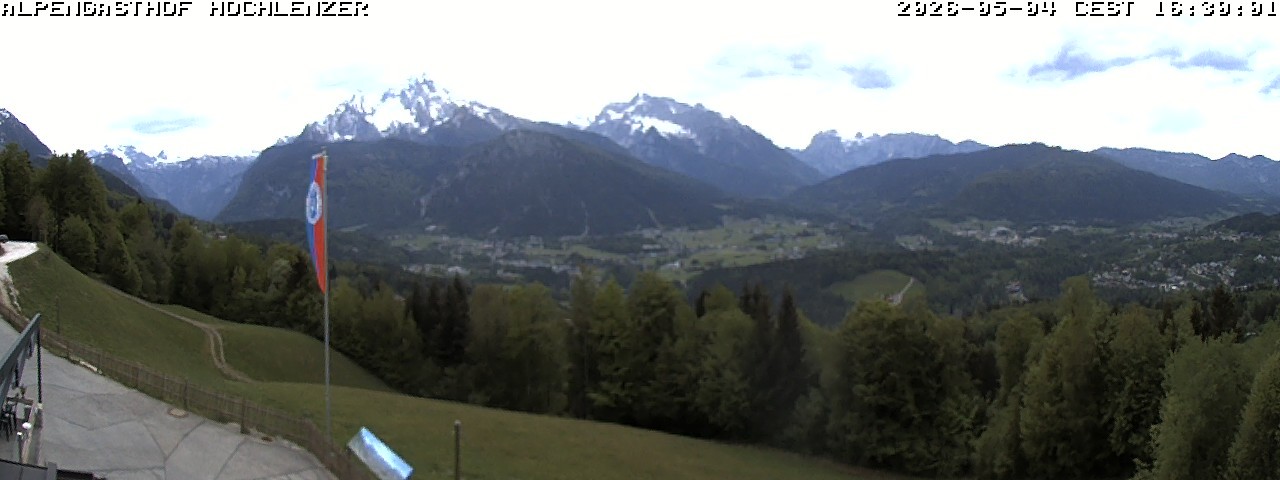 Archived image Webcam Schönau am Königssee - View Mountain Hut Hochlenzer
