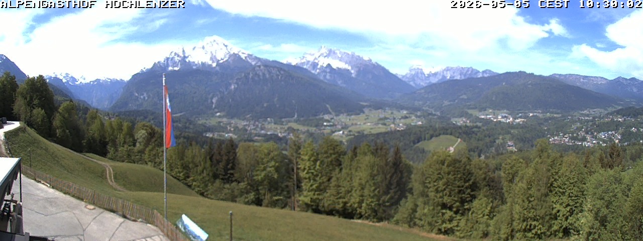 Archiv Foto Webcam Schönau am Königssee: Alpengasthof Hochlenzer