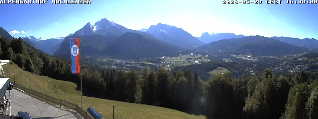 Archiv Foto Webcam Schönau am Königssee: Alpengasthof Hochlenzer