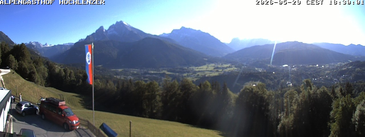 Archiv Foto Webcam Schönau am Königssee: Alpengasthof Hochlenzer