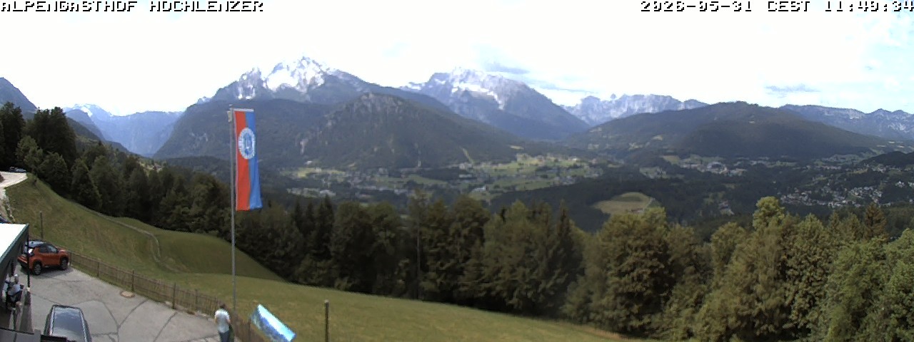 Archived image Webcam Schönau am Königssee - View Mountain Hut Hochlenzer