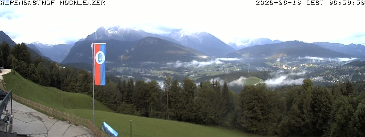 Archived image Webcam Schönau am Königssee - View Mountain Hut Hochlenzer