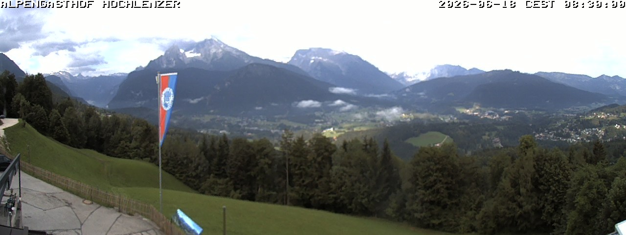 Archived image Webcam Schönau am Königssee - View Mountain Hut Hochlenzer