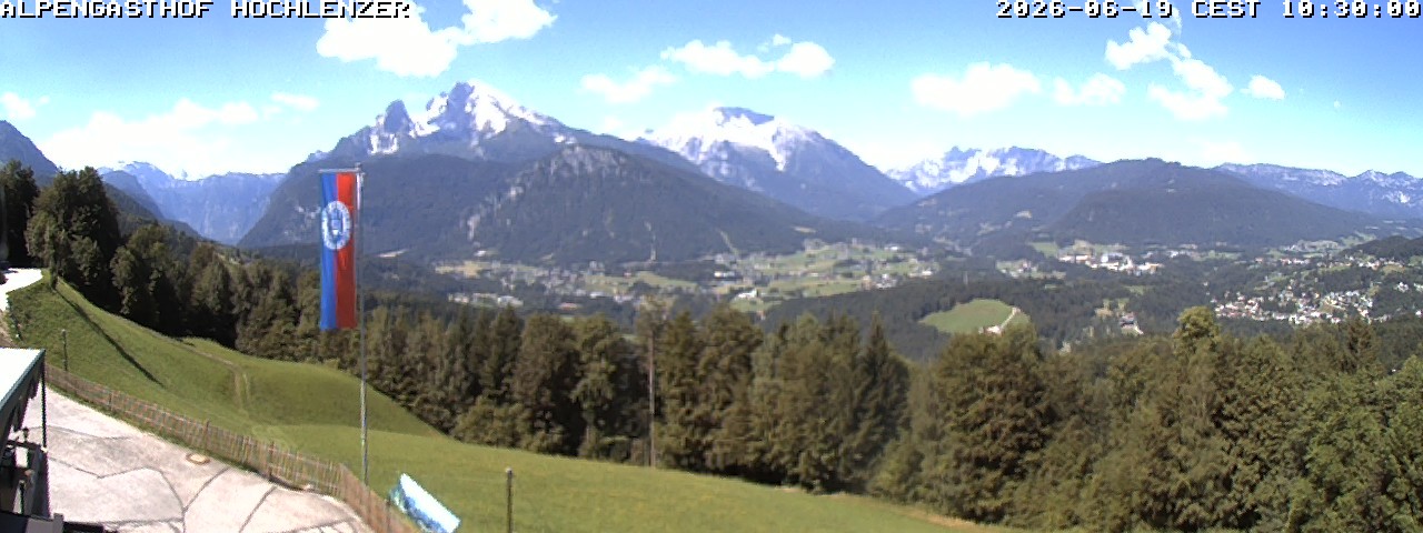 Archiv Foto Webcam Schönau am Königssee: Alpengasthof Hochlenzer