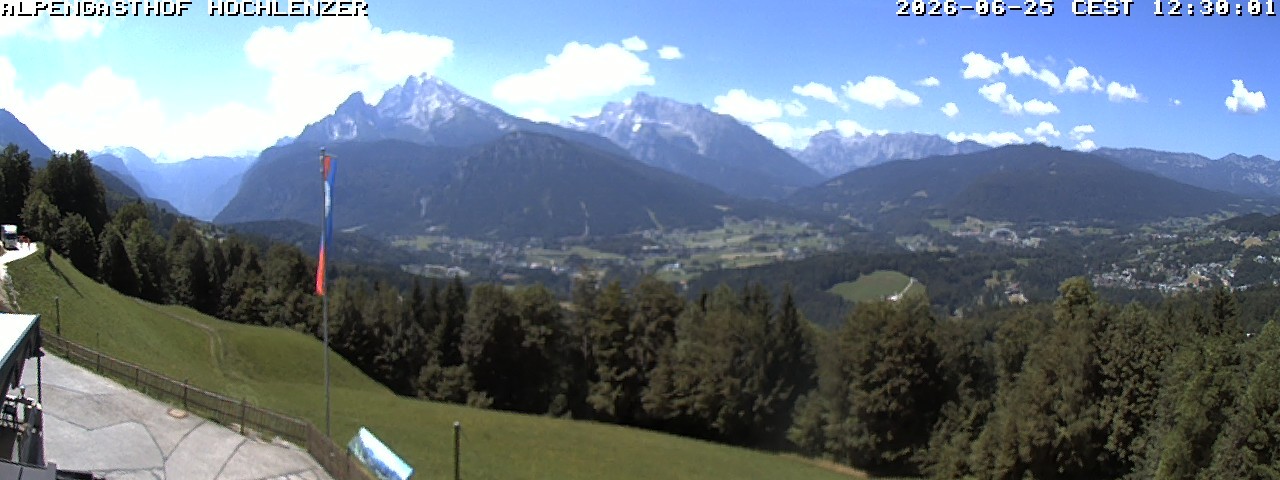 Archived image Webcam Schönau am Königssee - View Mountain Hut Hochlenzer