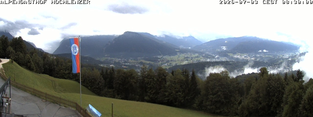 Archived image Webcam Schönau am Königssee - View Mountain Hut Hochlenzer