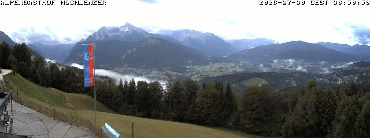 Archiv Foto Webcam Schönau am Königssee: Alpengasthof Hochlenzer