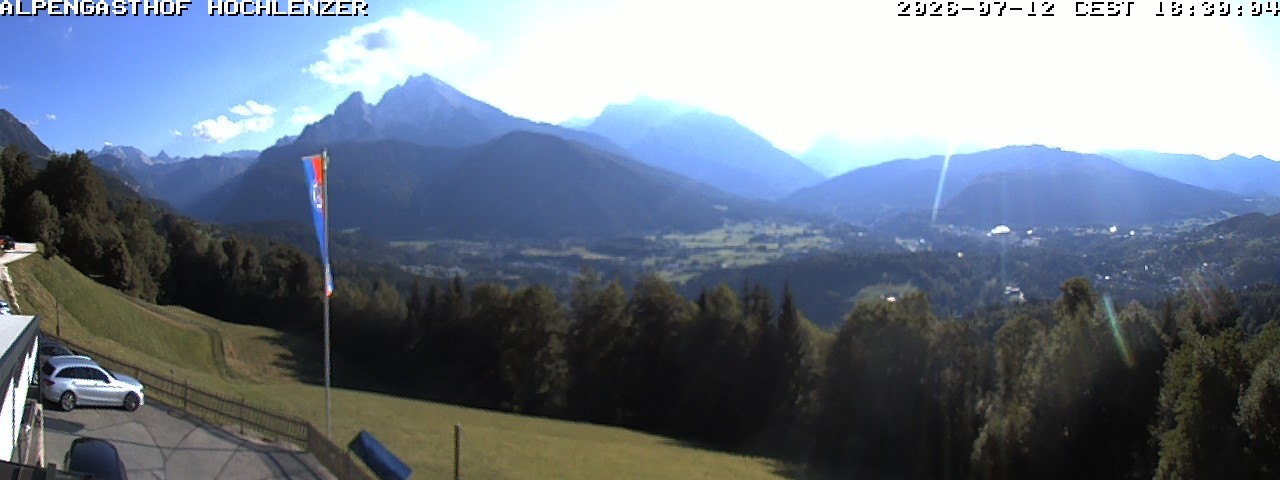 Archived image Webcam Schönau am Königssee - View Mountain Hut Hochlenzer