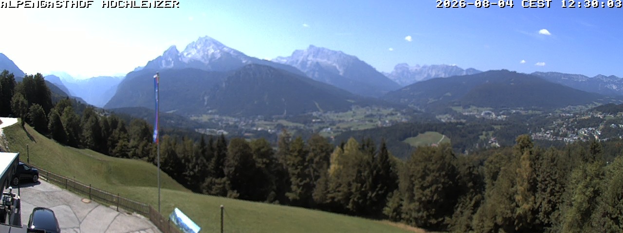 Archived image Webcam Schönau am Königssee - View Mountain Hut Hochlenzer