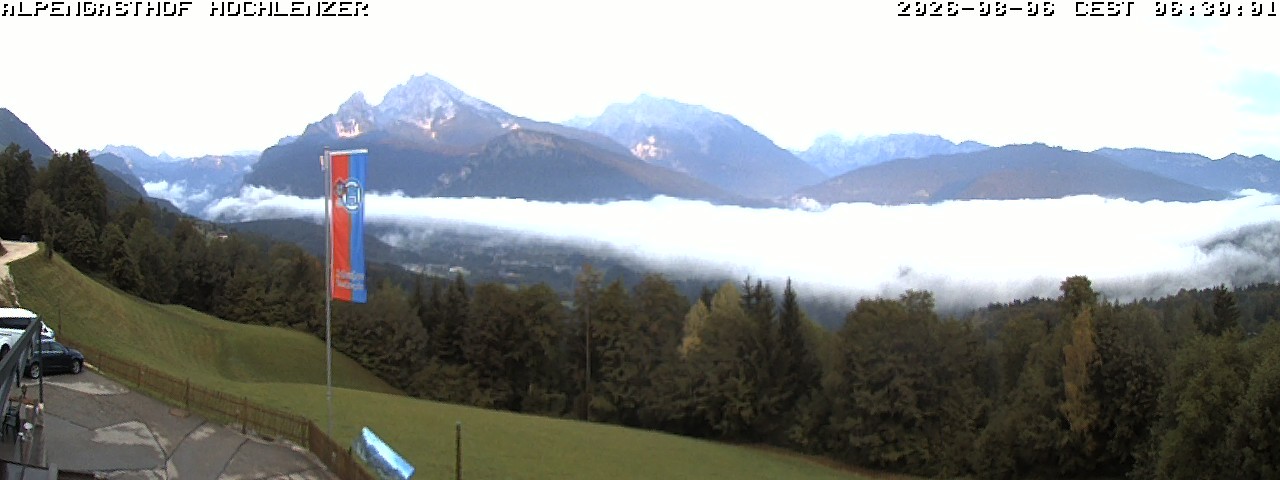 Archived image Webcam Schönau am Königssee - View Mountain Hut Hochlenzer